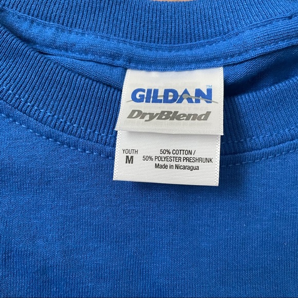 Unicorn “Hang In There Baby!” Blue Tee - Youth M - Picture 3 of 5